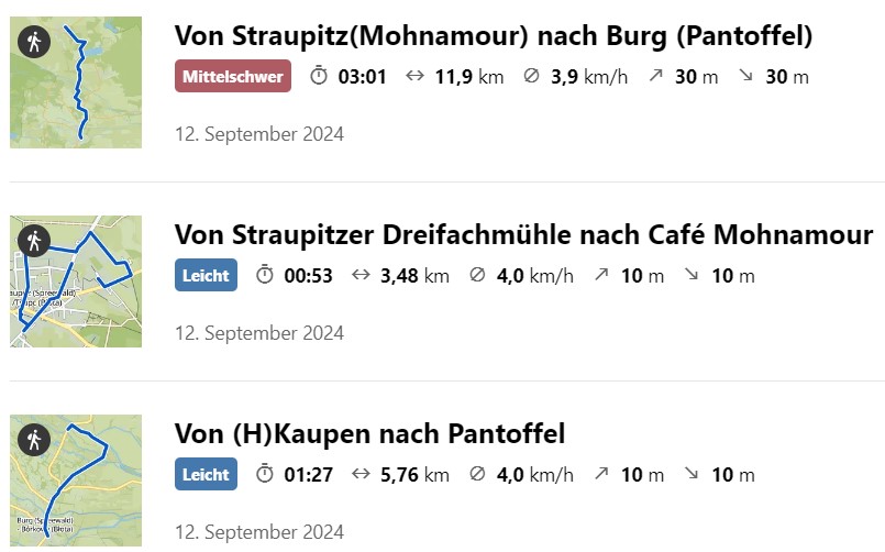 Weg zur und von der Linde